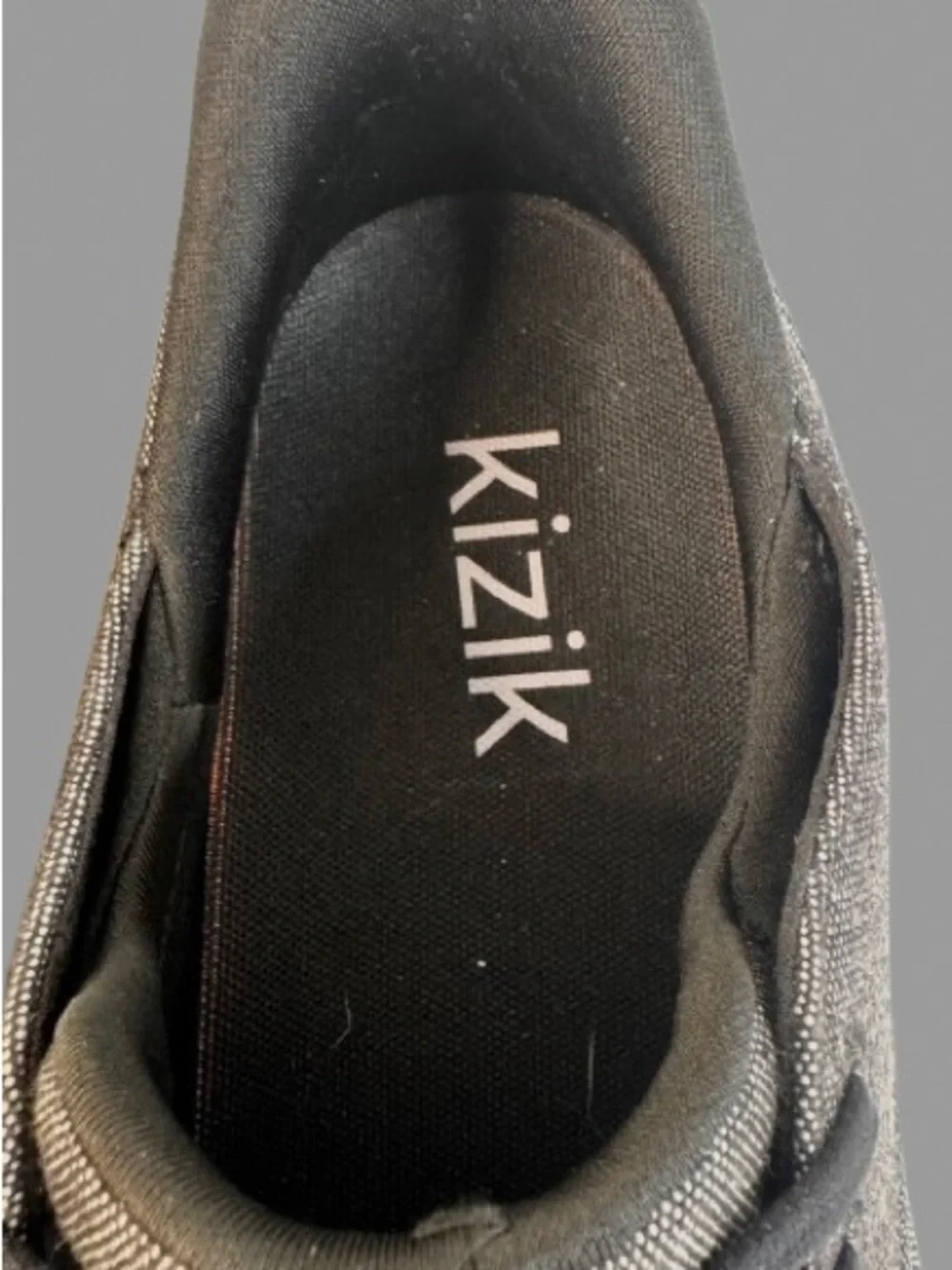 Kizik Men's Black Heather Porto Casual Lace-Up Sneaker